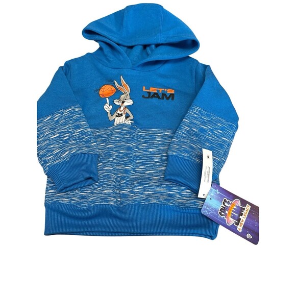 Space Jam Boys Siz 2T Hoodie Sweat Shirt Pants Set pockets & drawstring - Picture 4 of 12